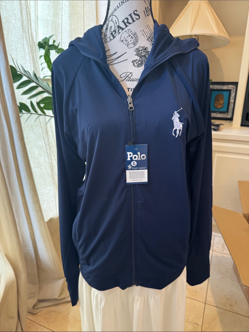 Polo By Ralph Lauren Navy And White Garment Care Label